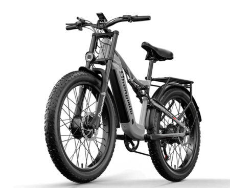 Shengmilo S600 26" Fatbike Elcykel | 2000W Dobbeltmotor | 48V 17,5Ah Aftageligt Samsung Batteri | Shimano 7-Speed