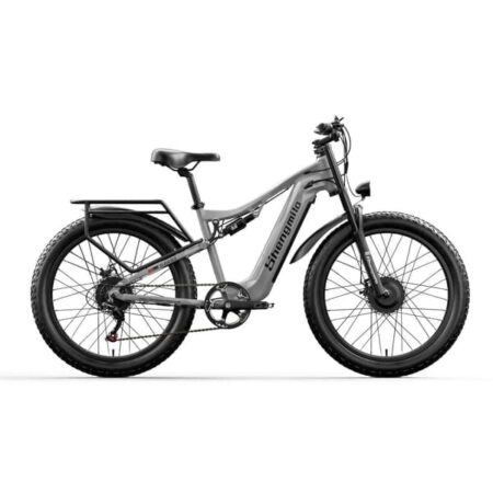 Shengmilo S600 48V 17.5AH batteri, 45 km/t, 75 km rækkevidde, 1000W*2 motorer, 26*3.0 brede dæk, dobbelte motorer, elcykel til voksne