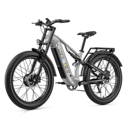 Shengmilo S600 pro El-cykel, 2x1000W motor, 45km/t, 48V 25Ah Samsung batteri, 26" fede dæk, hydrauliske bremser