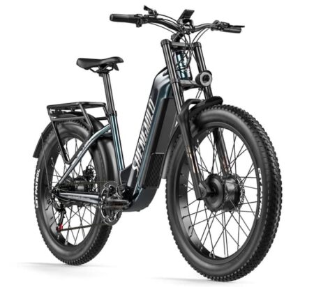 Shengmilo S700 Pro 2026 Ny Elektrisk Mountainbike med Dobbelt Motor 2000W, 48V 25Ah Batteri, 26" Fat Tire, Hydrauliske Bremser, Off-Road Elcykel