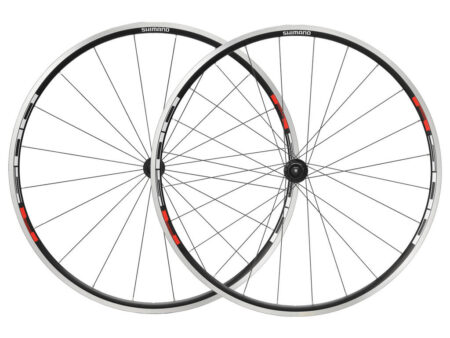 Shimano R-501 - Hjulsæt road - 700c åben - Sort/Rød