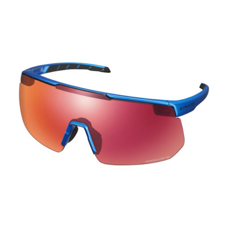 Shimano S-phyre Ridescape Road cykelbriller metalblå