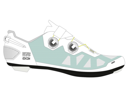 Sidi Laghee Sprinter 2 cykelsko race bright white/light green unisex