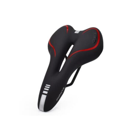 Silikone cykelsadel Black+Red