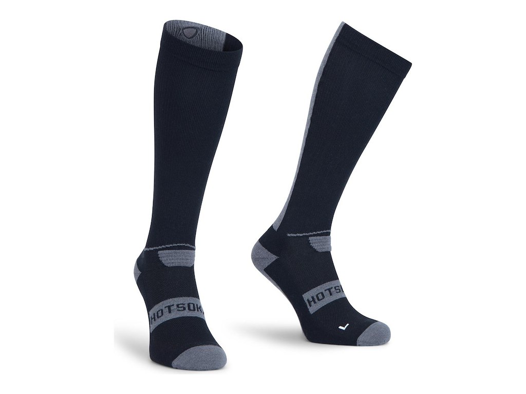 SpatzWear HOTSOKZ cykelstrømper merino sort SpatzWear HOTSOKZ cykelstrømper merino sort