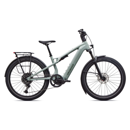 Specialized Turbo Vado 3 X 4.0 - Gloss Agave Grey / Oak Green Metallic / Brushed Chrome Decal - XL - Cykel
