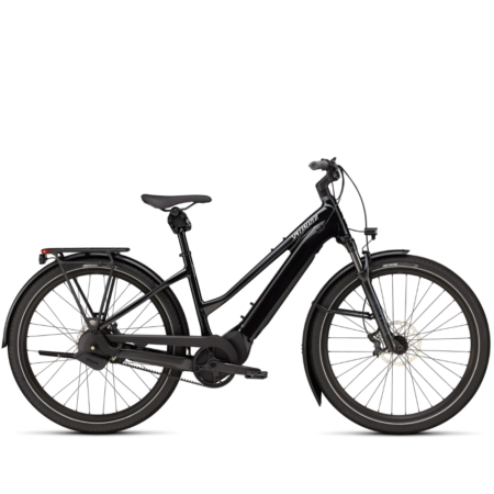 Specialized Turbo Vado 5.0 IGH Step-Through - Gloss Castblack / Satin Silver Reflective - S - Cykel