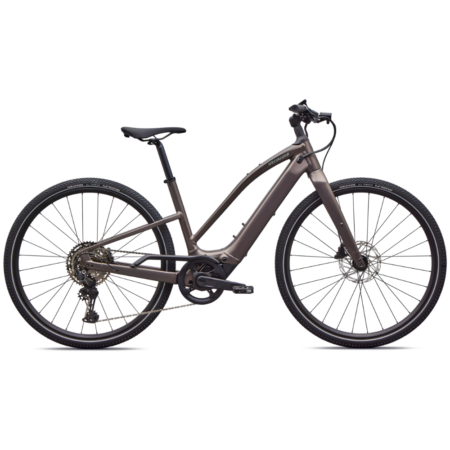 Specialized Turbo Vado SL 2 4.0 Step-Through - Satin Gun Metal / Agave Grey Frost Reflective - L - Cykel