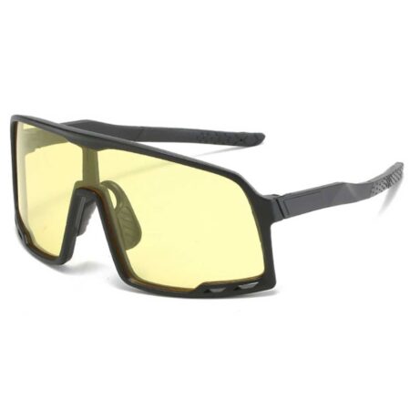 Sport solbriller cykelbriller sort gul