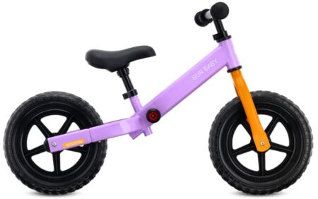 Sun Baby Løbecykel Modern 2 år Stålram EVA-hjul, max. 30 kg, Justerbar Sadel & Styr - Lilla-Orange