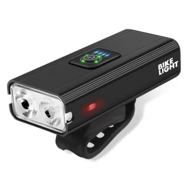 Superstærk genopladelig cykellygte 2x LED ROXAR T6 1500lm Powerbank Superstærk genopladelig cykellygte 2x LED ROXAR T6 1500lm Powerbank