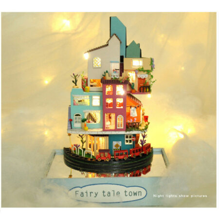 TIANYU TC2 Cloud Town DIY House Cloud House Candy Color Town Art House Creative Gift With Dust Cover