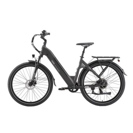 TTGO C5 elektrisk mountainbike, 648Wh aftageligt batteri, 90_110 km Assisted Range, Hydrauliske skivebremser, Grå