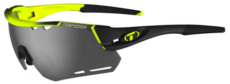 Tifosi Alliant race neon cykelbrille med Smoke/rød/klar linser