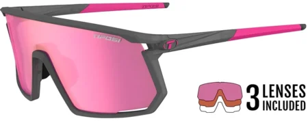 Tifosi Moab Cykelbriller – Satin Vapor Clarion Sunset Pink/AC Red/Clear