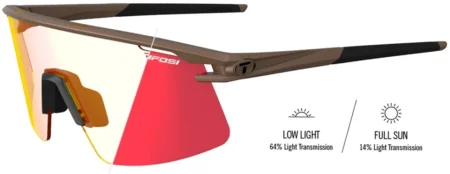 Tifosi Moab Lite Cykelbriller – Matte Bronze Clarion Red Fototec