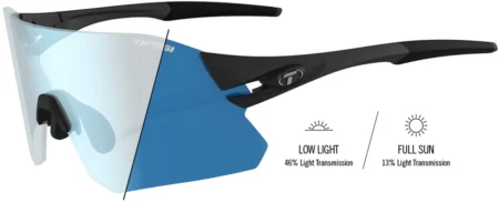 Tifosi Rail Cykelbriller – Matte Black – Clarion Blue Fototec
