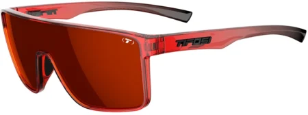 Tifosi Sanctum Cykelbriller – Crystal Red Fade – Smoke Red Mirror
