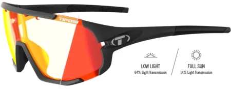 Tifosi Sledge Cykelbriller – Matte Black Clarion Red Fototec