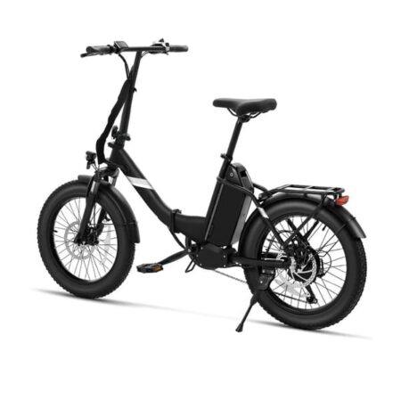 Touroll S3 sammenklappelig elektrisk fatbike - lav indstigning, 20" x 3,0" terrængående dæk, 450 W motor, op til 65 km rækkevidde, aftageligt batteri
