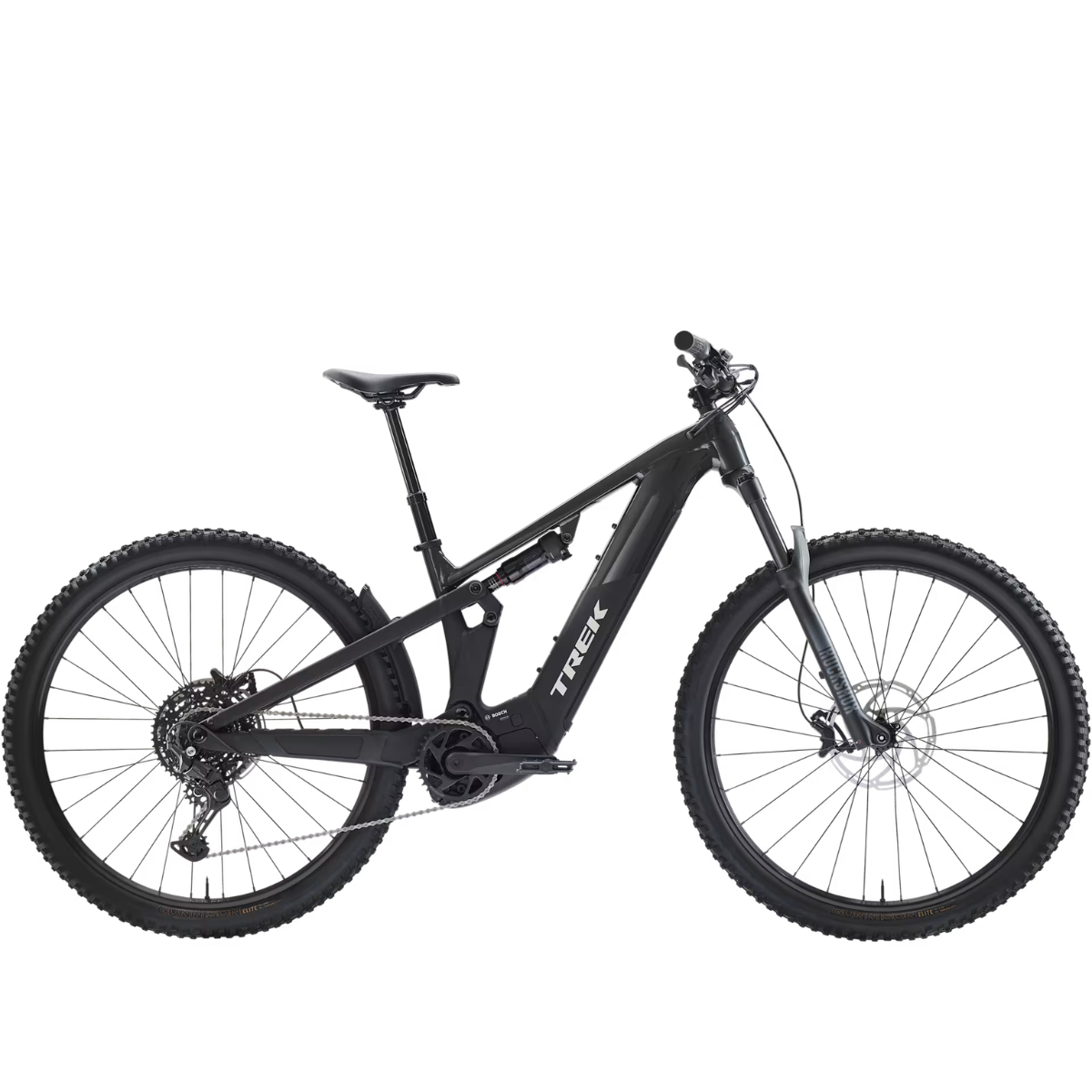 Trek Powerfly+ FS 4 800 Gen 4 - Lithium / Trek Black - S (27.5" hjul) - Cykel Trek Powerfly+ FS 4 800 Gen 4 - Lithium / Trek Black - S (27.5" hjul) - Cykel