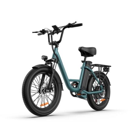 URLIFE E20 20-tommer elcykel med fat tire - 250W motor, 80 km rækkevidde, Shimano 7-trins gearkasse, 48V aftageligt batteri, UL2849-certificeret, egnet til pendling i terræn.