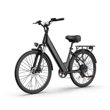 URLIFE E26 elcykel 48V 10.4Ah batteri, 250W motor, 26*1.95 tommer dæk, 7 gear, 60-80KM rækkevidde, IP54 vandtæt elcykel (Black)