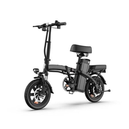 URLIFE F1L 14" Sammenklappelig Elcykel - 500W Motor, 64 km Rækkevidde, Aftageligt 48V Batteri, Letvægts til Voksne og Teenagere, Perfekt til Pendling