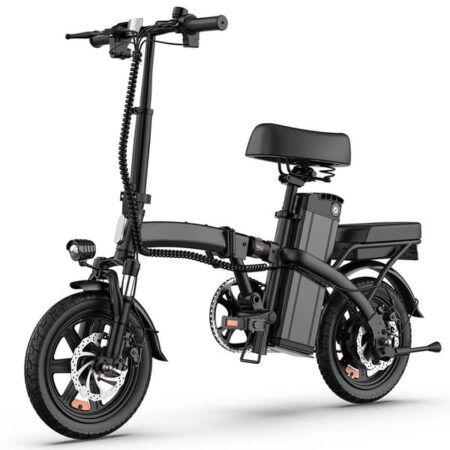URLIFE F1L Elcykel, 350W motor, maks. 25 km/t, 7,8AH batteri, foldbar, 14'' dæk, skivebremser, sort.