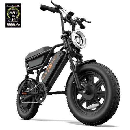 URLIFE T16 Urban Commuter E-Bike 500W Motor 48V 13AH Batteri 16"x3" fede dæk Alsidig elcykel til voksne Glatte gader Bumpede stræder Regnfulde fortove