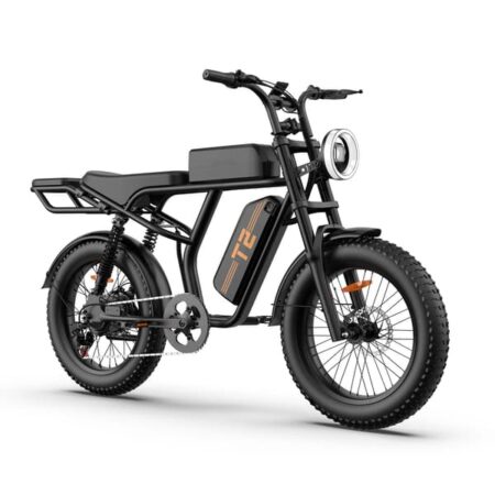 URLIFE T2 20-tommer voksen Fat Tire elcykel - 500W motor, 100 km rækkevidde, 48V 15,6Ah batteri, 7-speed Shimano gearskifter, 2026
