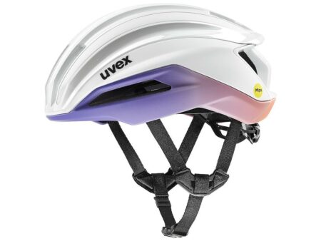 UVEX Surge Aero MIPS cykelhjelm Road white lilla matt