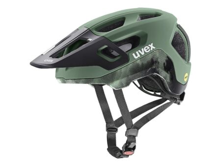 Uvex React MIPS cykelhjelm moss green/black matt