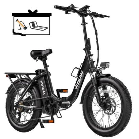 Vitilan U3 foldbar elcykel, 750W motor, 13AH batteri, maks. 45 km/t, Shimano 7-gear, skivebremse