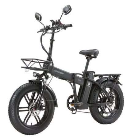 Voksen Elcykel SINOHON A20, Motor 1000 W, Batteri 48V18Ah, Dæk 20 Tommer, Sammenklappelig