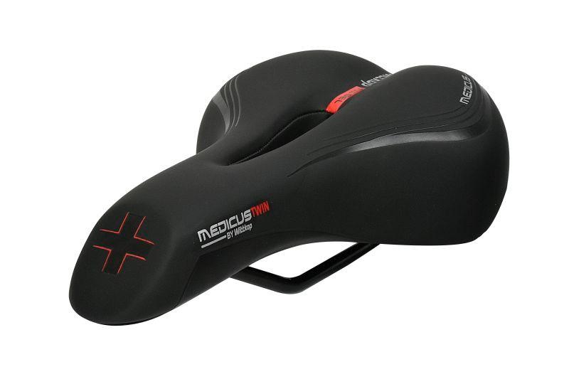 Wittkop Medicus Twin 1.0 cykelsadel stål/gel/vinyl, 260 × 170 mm Wittkop Medicus Twin 1.0 cykelsadel stål/gel/vinyl, 260 × 170 mm