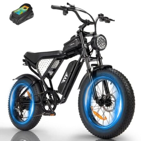 YVY C20 Lite elcykel, 1000W motor, 15AH batteri, 7 gear, 45-48KM/H MAX, 20*4 dæk.