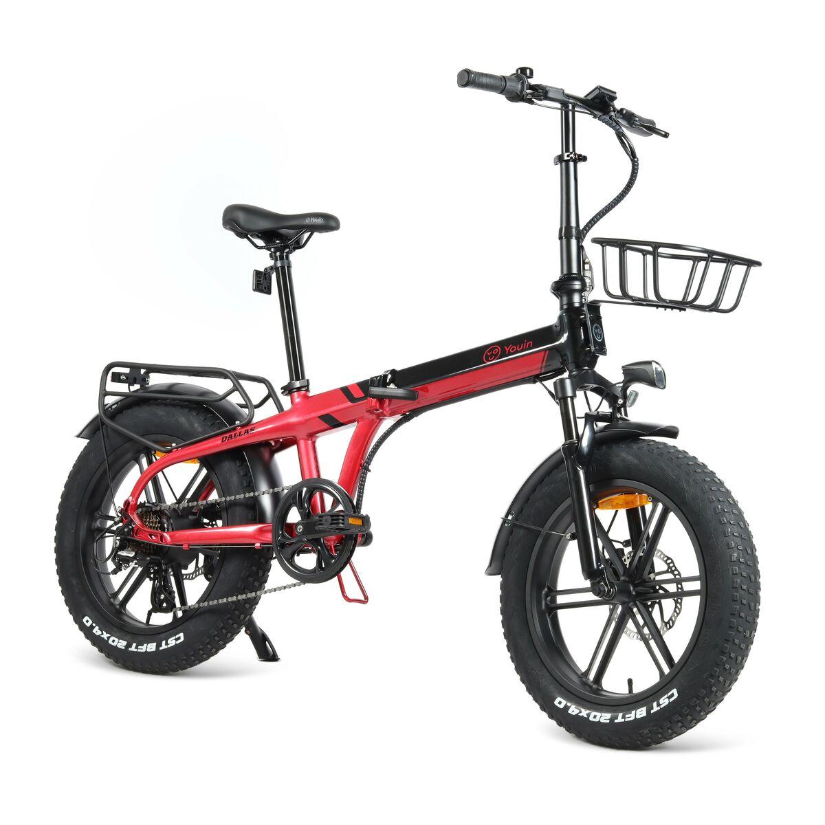 Youin BK1650R DALLAS elcykel 250 W - 20" (sort/rød) Youin BK1650R DALLAS elcykel 250 W - 20" (sort/rød)