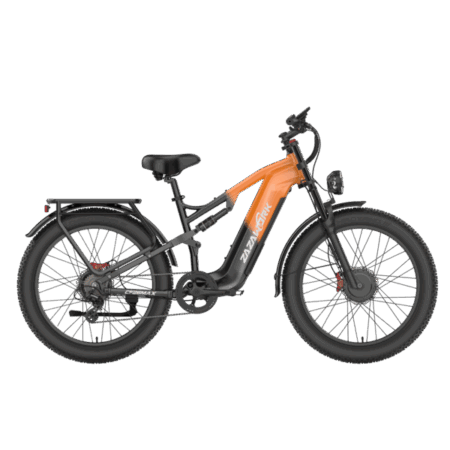 ZAZAWORK CF26 MAX Elcykel, Dobbeltmotor, 48V 25Ah Batteri, Fatbike, Orange