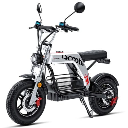 iScooter DX5 Pro El-løbehjul til voksne, 2000W motor, 25 km/t, 17 tommer offroad-slangeløse dæk, 52V 20Ah batteri, el-løbehjul med sæde