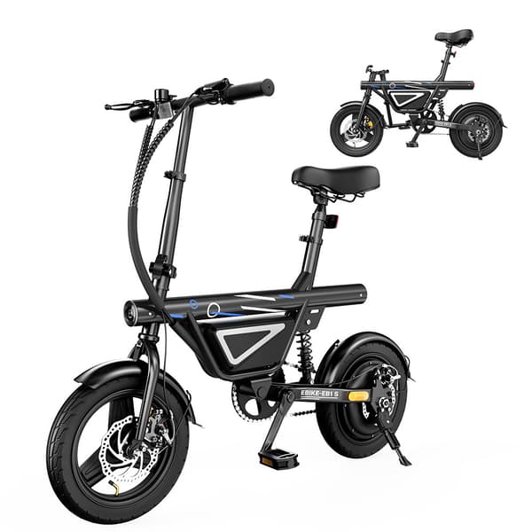iScooter EB1S - Fabriksdirekte: Kraftfuld foldbar elcykel til bypendling med smart LCD, 35 km/t topfart & 50 km rækkevidde iScooter EB1S - Fabriksdirekte: Kraftfuld foldbar elcykel til bypendling med smart LCD, 35 km/t topfart & 50 km rækkevidde