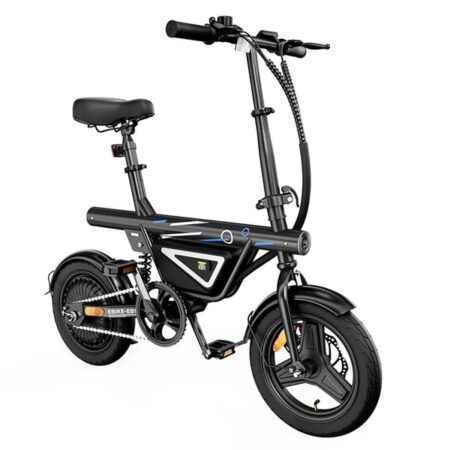 iScooter EB1S elcykel til voksne 350W motor 36V 12Ah batteri foldbar elcykel 14-tommer vakuumdæk bypendler-elcykel
