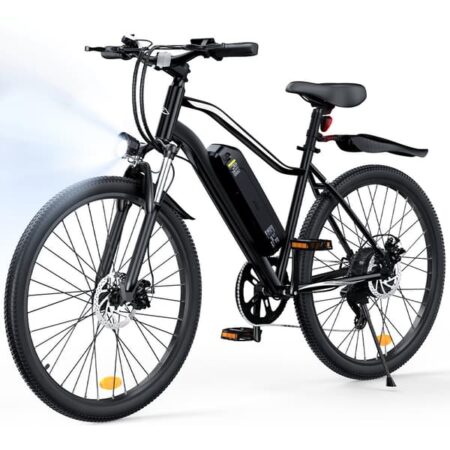 iScooter EB3S Elcykel 36V 15Ah, 350W, 70-90 km rækkevidde, 26 × 1,95-tommer dæk, smart app-aktiveret offroad elektrisk mountainbike