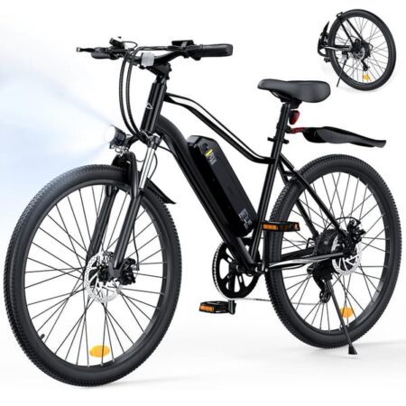 iScooter EB3S Elcykel, 36V 15Ah, 70-90 km rækkevidde, 350W motor, 26×1,95 tommer dæk, smart app-styring, off-road elektrisk mountainbike