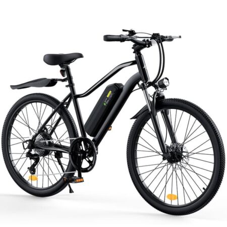 iScooter EB3S Sort - Fabriksdirekte: 350W elcykel med 35 km/t, 36V 15Ah batteri, 90 km rækkevidde & 26" terrændæk - til pendling og eventyr