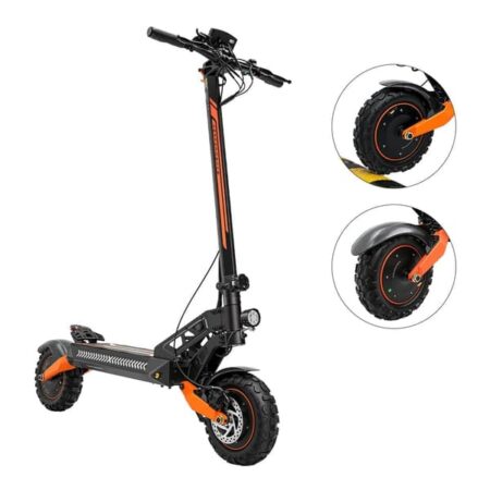 iScooter W12 11 tommer mountainbike Dual Drive elektrisk scooter 3000W 25Ah Maksimal rækkevidde 100 km, maksimal hastighed 70 km/t Foldelig scooter