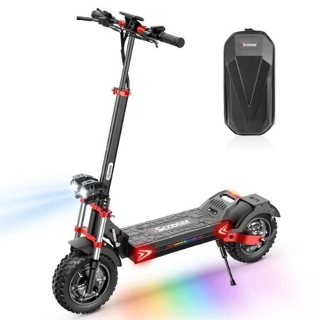 iScooter iX8 48V 20Ah Batteri 2*1200W Motor 60 km/t Hastighed 70KM Maksimal rækkevidde 12 tommer dæk Mountainbike El-scooter