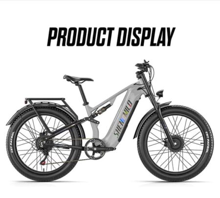 SHENGMILO S600 PRO Elcykel - 48V 25AH 2x80N·M El-mountainbike - 26x3.0 brede dæk - Stel i aluminiumslegering - Velegnet til fritids- og private områder