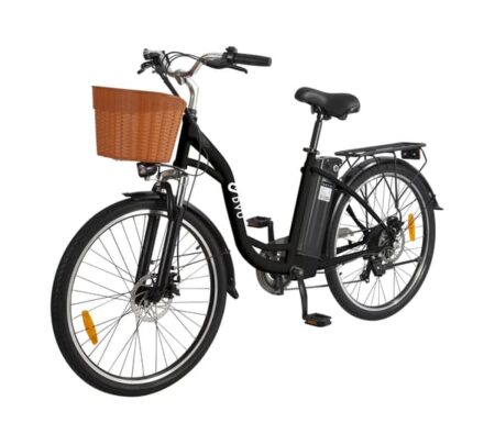DYU C6 City Elcykel - Kraftig motor, ultralang rækkevidde, tophastighed 25 km/t, 36V 12,5Ah lithium-ion batteri, 350W højhastighedsmotor, din uundværlige pendling.