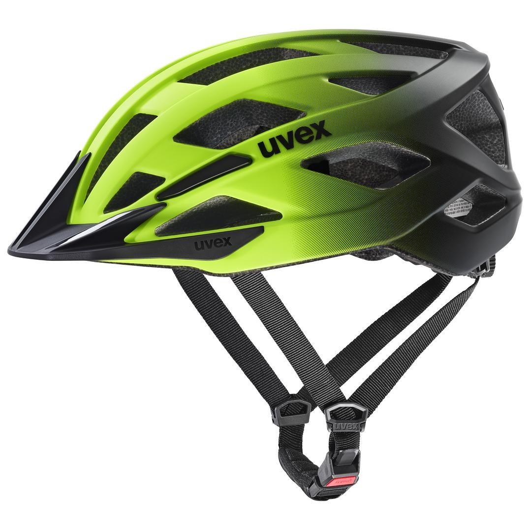 uvex i-vo 2 cykelhjelm 56-60 cm - neon gul/sort mat uvex i-vo 2 cykelhjelm 56-60 cm - neon gul/sort mat